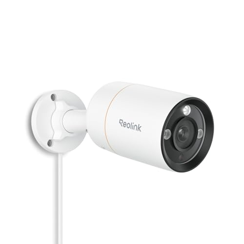 REOLINK 12MP PoE IP Camera Outdoor, Bullet Surveillance Cameras for Home Security, Smart Human/Vehicle/Pet Detection, 700lm Color Night Vision, Two Way Talk, Up to 512GB microSD Card, RLC-1212A