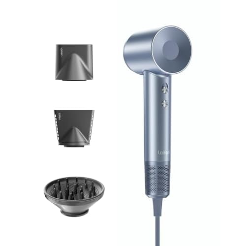 Laifen Swift Special Hair Dryer, High Speed 200M Ionic Blow Dryer with 110, 000 RPM Brushless Motor for Fast Drying, Low Noise, Hairdryer with Magnetic Nozzles, HD501
