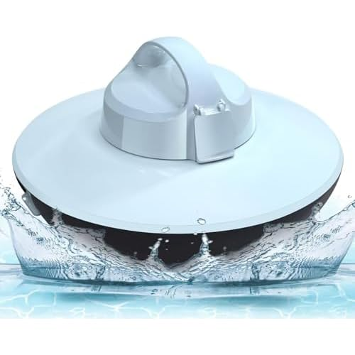 Seauto Cordless Pool Vacuum: 90 Mins Runtime, UFO Powerful Suction Robotic Cleaner for Above Ground Pools, Self-Parking