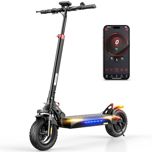 iScooter iX3/iX4 Electric Scooter, Off Road Tires, 800W Motor E-Scooter Up to 25/28 Miles Range,Top Speed 25/28 MPH, Adjustable Handlebar Height,Folding Commuting Electric Scooter for Adults