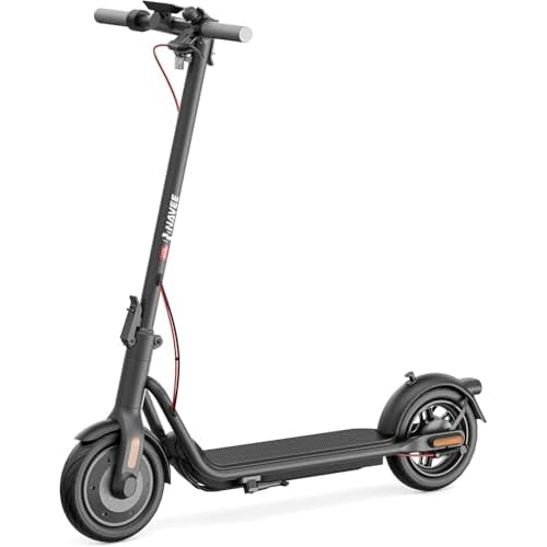 NAVEE V25/V25 Pro/V40 Electric Scooter for Adults, 20 MPH & 25/15.5 Miles, 700W/600W Motor, 10" Tires, Foldable Commuting E-Scooter with Dual Brake Suspension