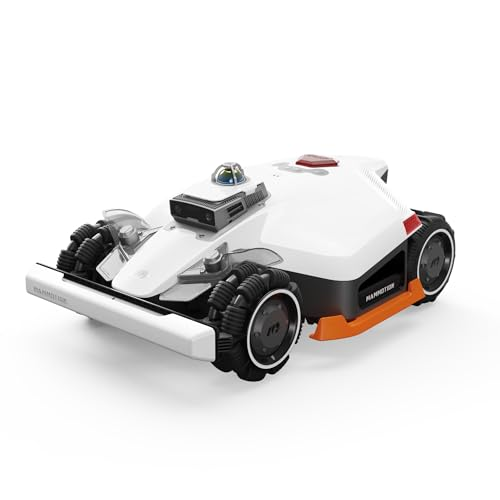 Mammotion LUBA 3 AWD 5000 Robot Lawn Mower, for 1.25 Acres, 360° LiDAR+NetRTK+AI Vision, All-Wheel-Drive for 80% Slopes, 50 Multi-Zone Management, Cutting Height 1.0"-2.7"