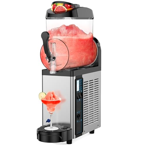 Velieta Commercial Slushie Machine, Slushy Machine for Home, 12L Slushie Maker Frozen Drink Maker, No Ice Need, Slush Cocktail Margarita, Smoothie Machine, Kitchen Appliances, Party Bar Amusement Park