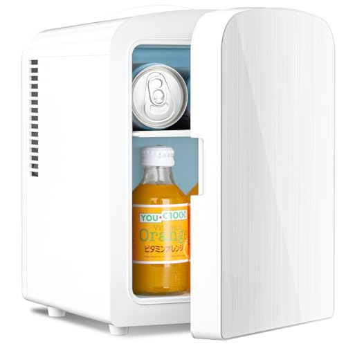 Antarctic Star Compact Refrigerator,Small Cooler for Cosmetics, Beverage and Food,Portable Mini Fridge,Skin Care 4L Capacity/6 Cans, Cooler and Warmer for Bedroom, Car, Office & Dorm,White $35.99 $41.99 14%
