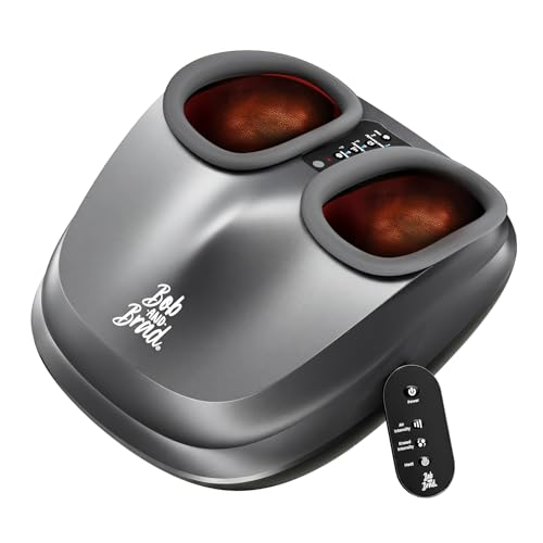 BOB AND BRAD Lite Foot Massager FSA Eligible HSA, Birthday Gifts for Women Men, Shiatsu Foot Massager with Heat for Neuropathy & Plantar Fasciitis Relief, Electric Deep Kneading Feet Massager Machine