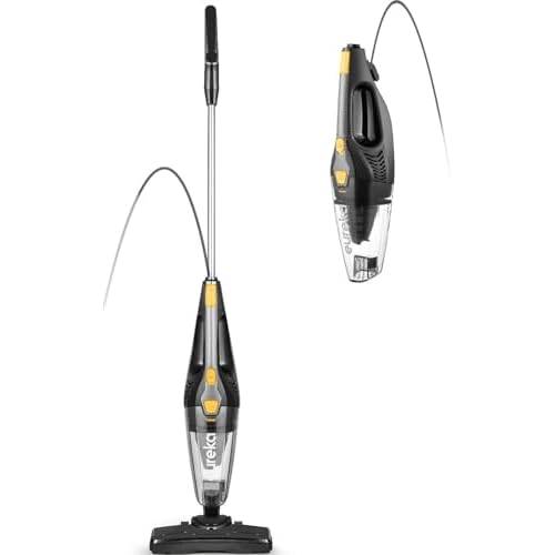 Eureka Blaze Stick Vacuum Cleaner, Powerful Suction 3-in-1 Small Handheld Vac with Filter for Hard Floor Lightweight Upright Home Pet Hair, Dark Black