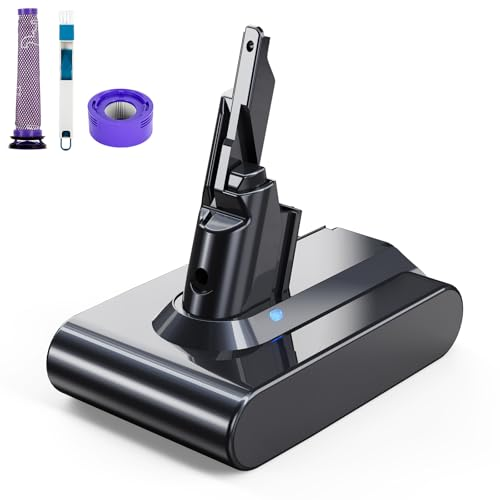 Rvacbos 21.6V 6.0Ah Replacement Battery for Dyson V7 Compatible with Dyson SV11 V7 Motorhead V7 Animal V7 Trigger V7 HEPA V7 Car+Boat V7 Absolute Handheld Vacuum Cleaners