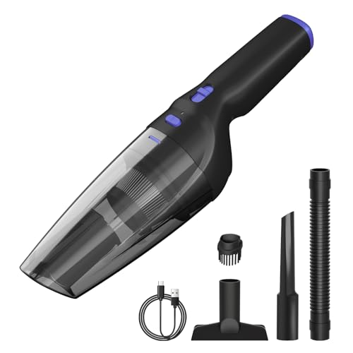 SEALON GV02 Blue 2 Pack Handheld Cordless Vacuum Cleaner for Pet Hair, Dust Mites, Food Crumbs, Fine Dust & Lint, Ideal for Living Room Sofas, Bedroom Mattresses, Stairs, Window Sills & Car Interiors