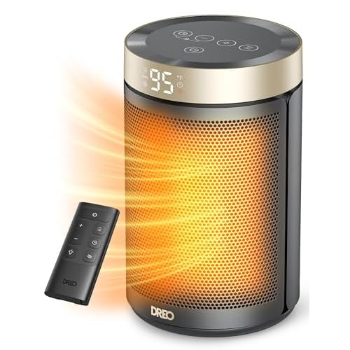 DREO Space Heater, Portable Electric Heaters for Indoor Use with Thermostat