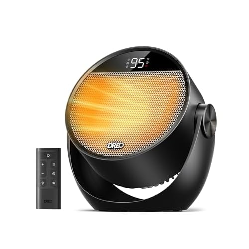 DREO Space Heater 1500W, 60° Adjustable Tilt, Portable Heater for Office