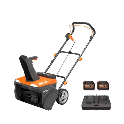 WORX Cordless Snow Blower,40V 20" Snow Thrower, WG461
