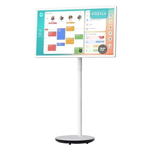 Cozyla Calendar Plus Go: 32" Mobile Smart Digital Calendar Family Dashboard