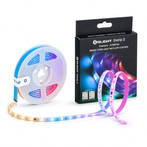 OLIGHT RGBIC LED Strip Lights Ostrip2 Extend 6.56ft, Smart Control, APP
