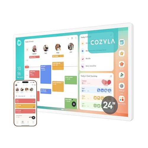 Cozyla Calendar Plus 2: 24" Smart Digital Calendar with Google Play Store