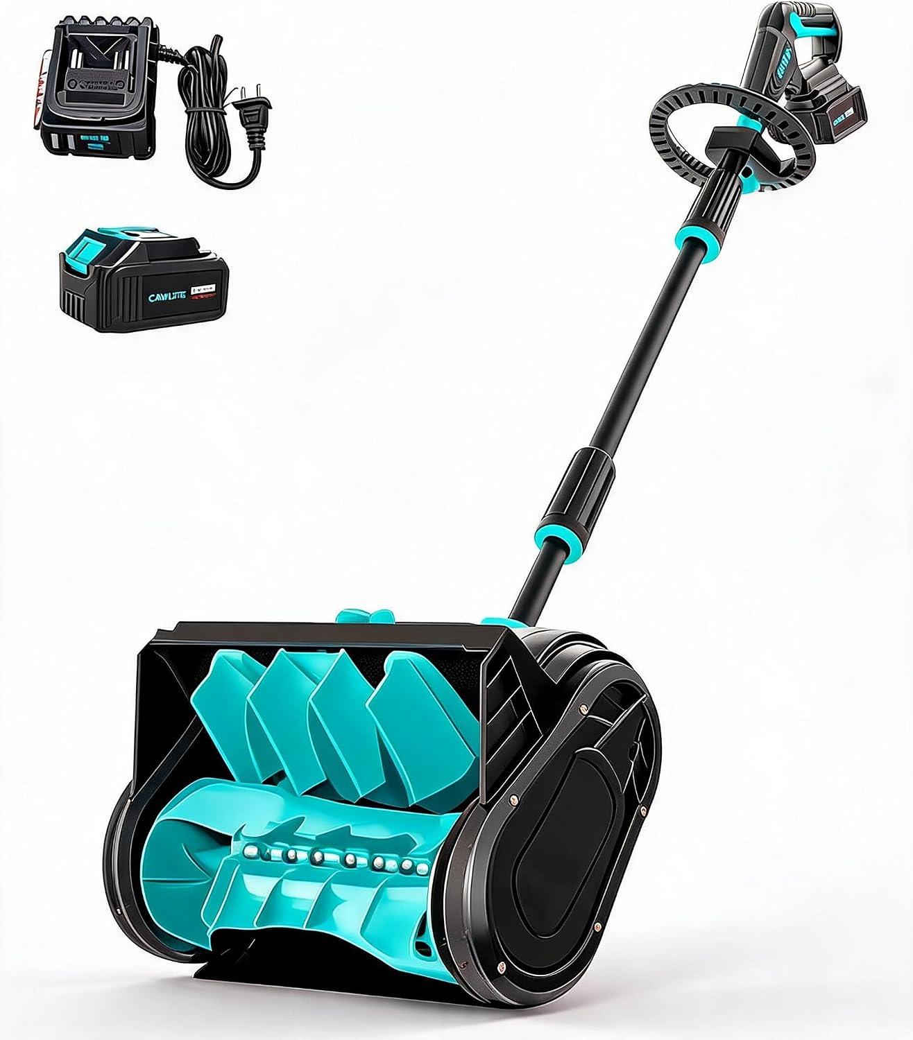 Garvee 13in Cordless Snow Blower, 20V Electric Snow Shovel, Driveway
